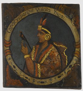 Capac Yupanqui, Fifth Inca King by Peruvian School